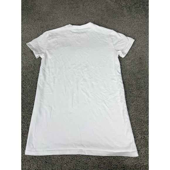Champion Shirt Mens Medium White Signature Logo Tall Tee Short Sleeve Casual - Picture 9 of 12